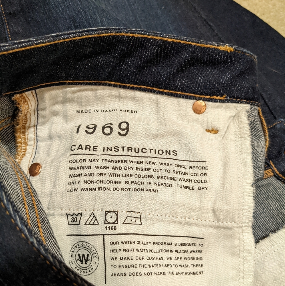 Nwot Gap 1969 Perfect Boot Dark Denim Size 31r - image 5